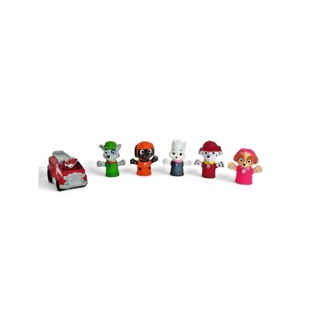 Paw Patrol Marshall True Metal Fire Truck Ginsey Finger Puppets Rocky Zuma Skye